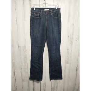 Levi's 515 Women's Bootcut Jeans Size 8L Dark Blue Mid Rise Denim